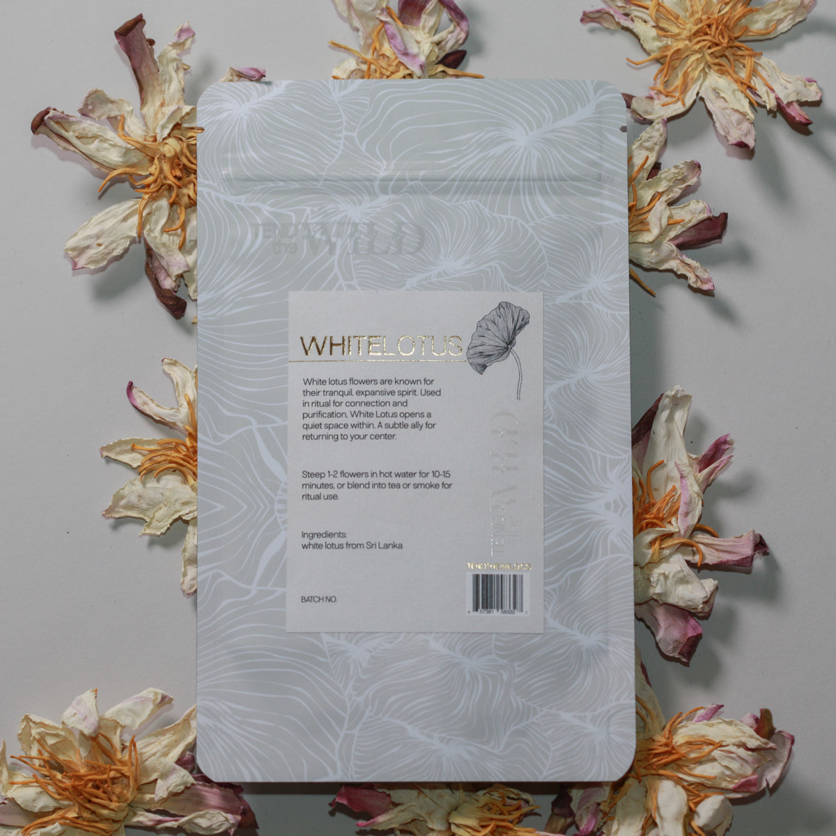 Whole White Lotus Flower