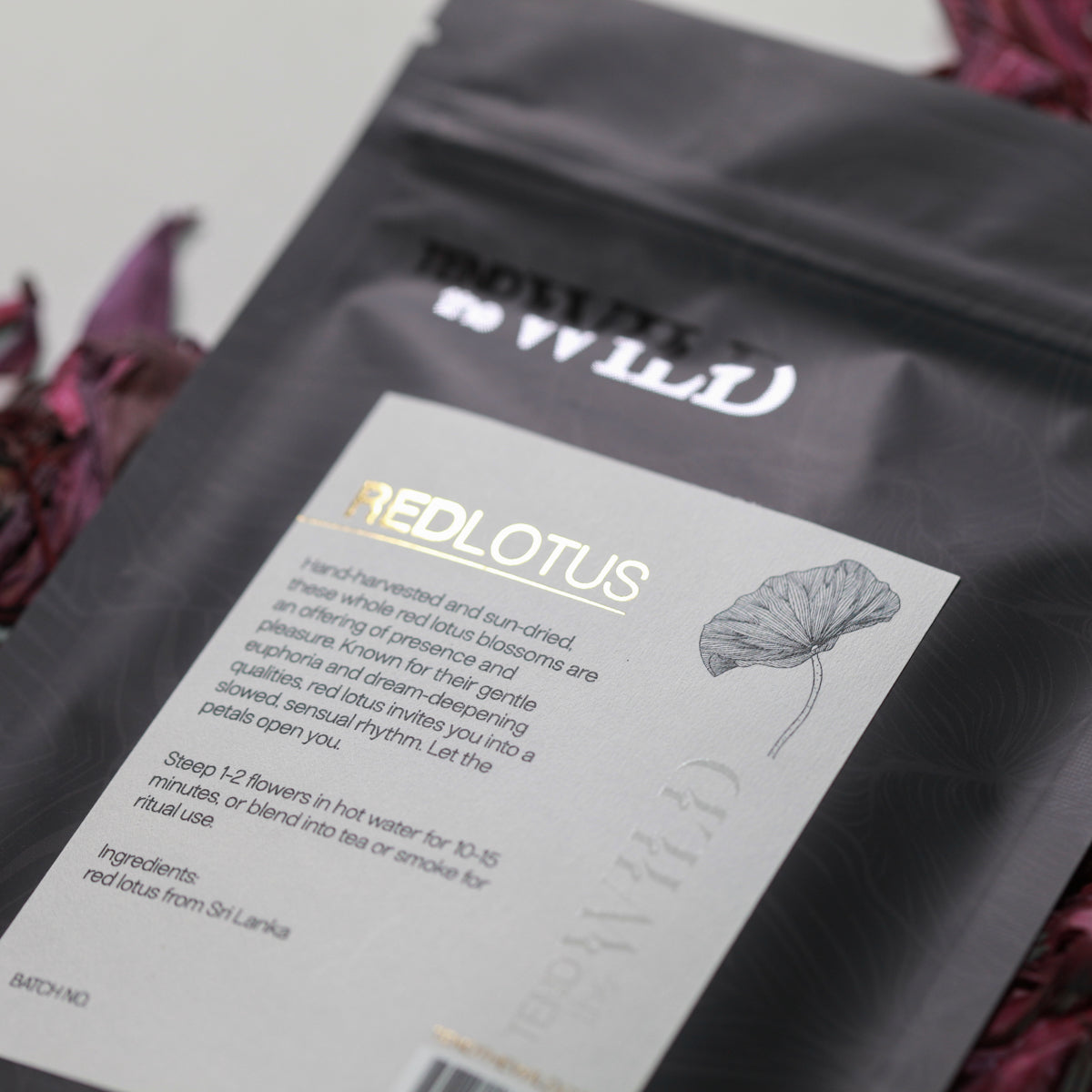 Whole Red Lotus Flower