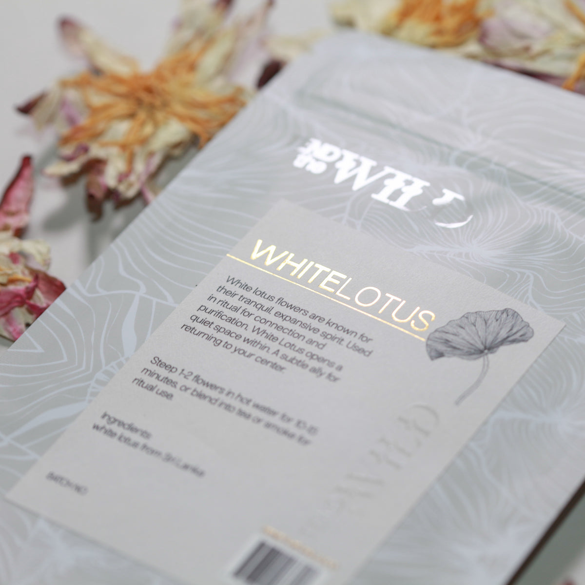 Whole White Lotus Flower